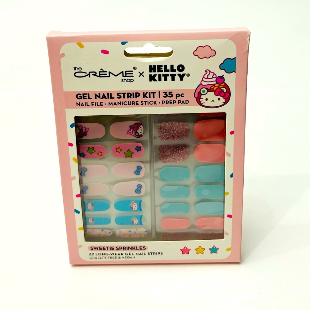 The Crème Shop X Hello Kitty Gel Nail Strip Kit 35 pcs.